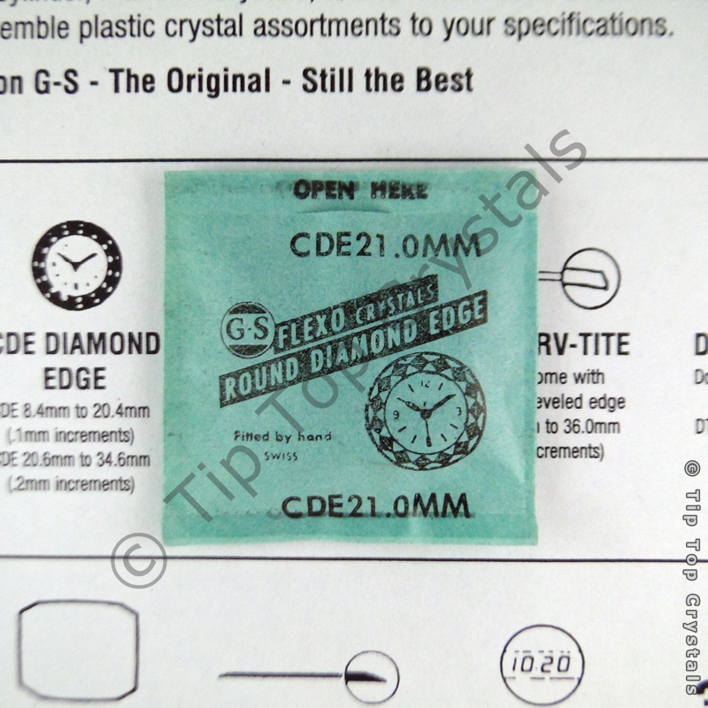 GS CDE 21.0mm Watch Crystal - Click Image to Close