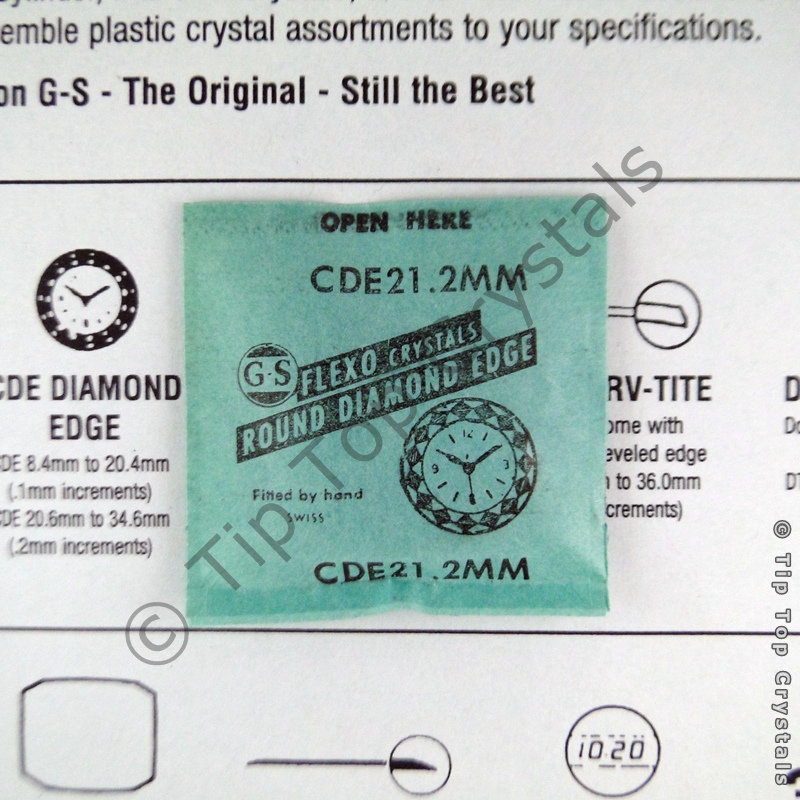 GS CDE 21.2mm Watch Crystal - Click Image to Close