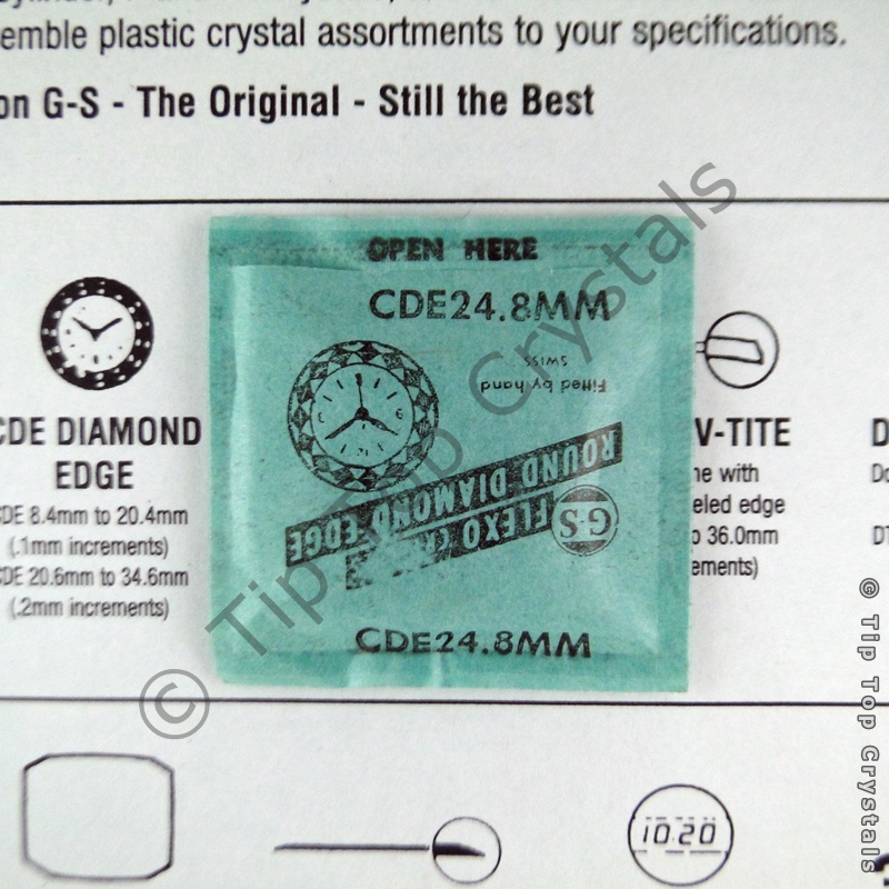 GS CDE 24.8mm Watch Crystal - Click Image to Close