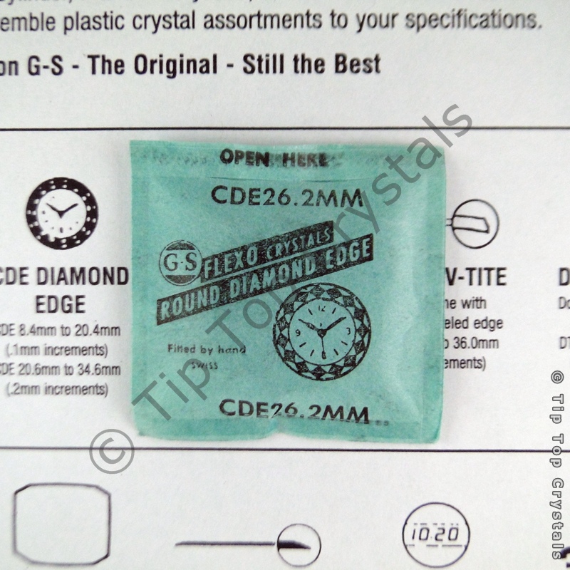 GS CDE 26.2mm Watch Crystal - Click Image to Close