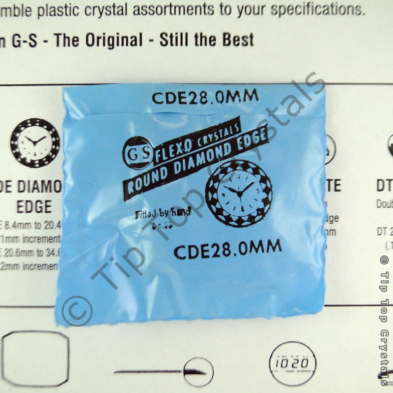 GS CDE 28.0mm Watch Crystal - Click Image to Close