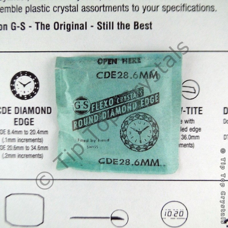 GS CDE 28.6mm Watch Crystal - Click Image to Close