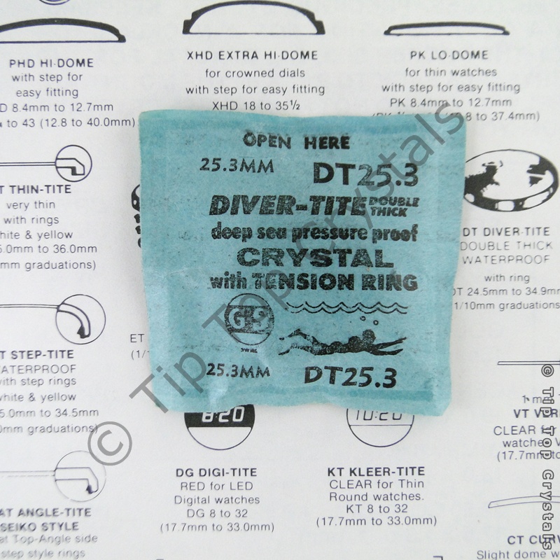 GS DT 25.3mm Watch Crystal - Click Image to Close