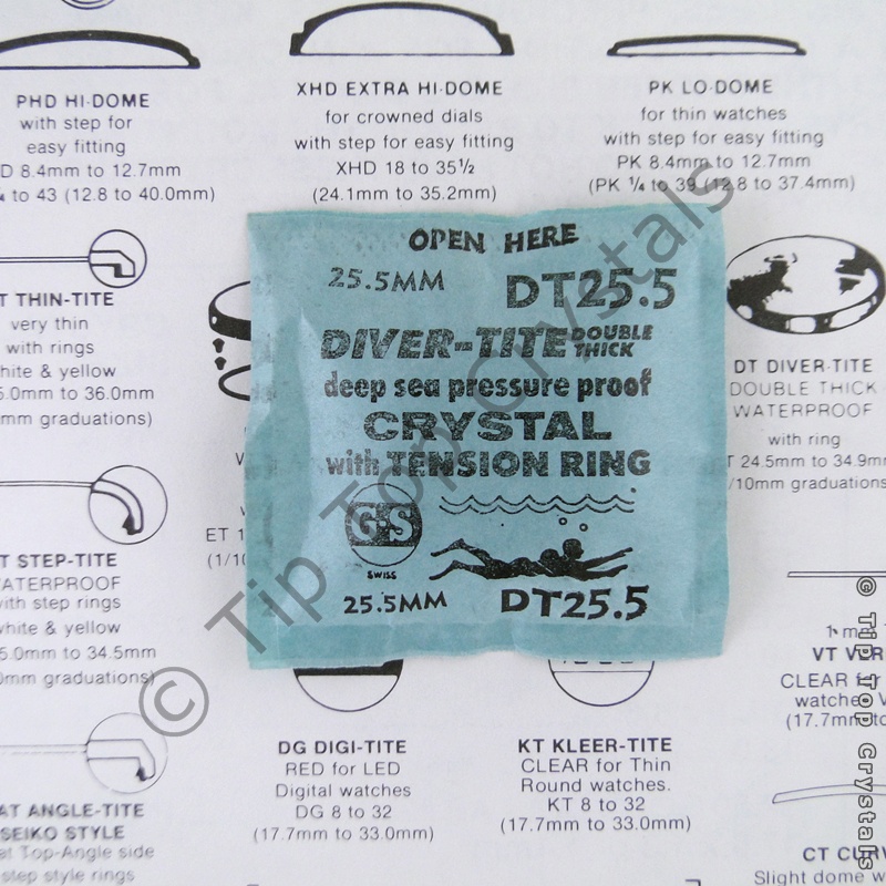 GS DT 25.5mm Watch Crystal - Click Image to Close