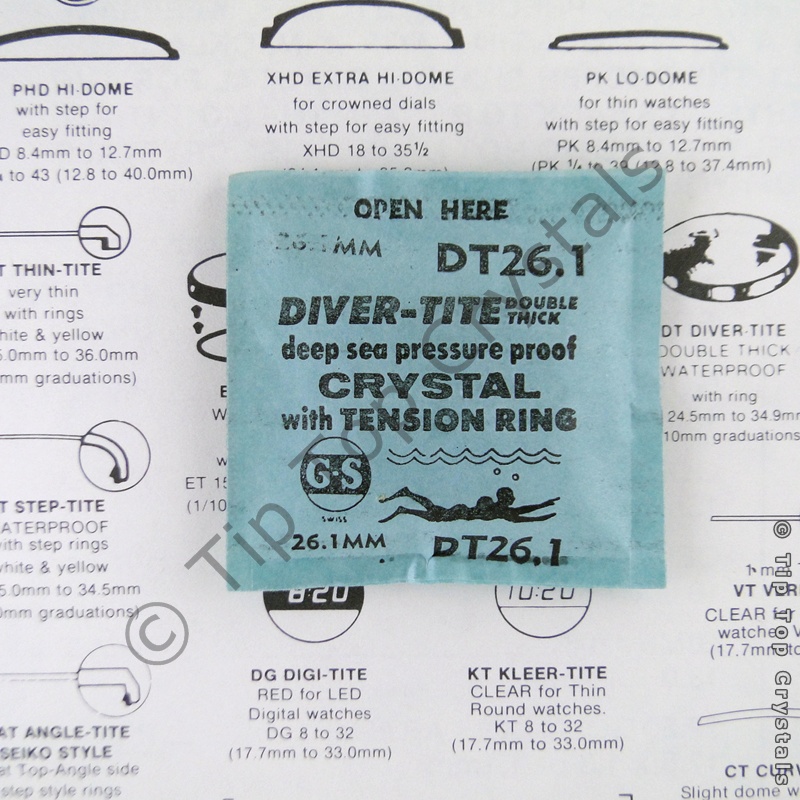 GS DT 26.1mm Watch Crystal - Click Image to Close