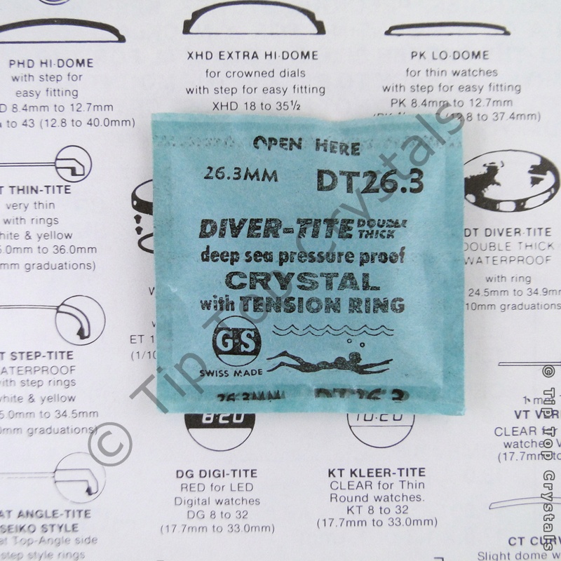 GS DT 26.3mm Watch Crystal - Click Image to Close