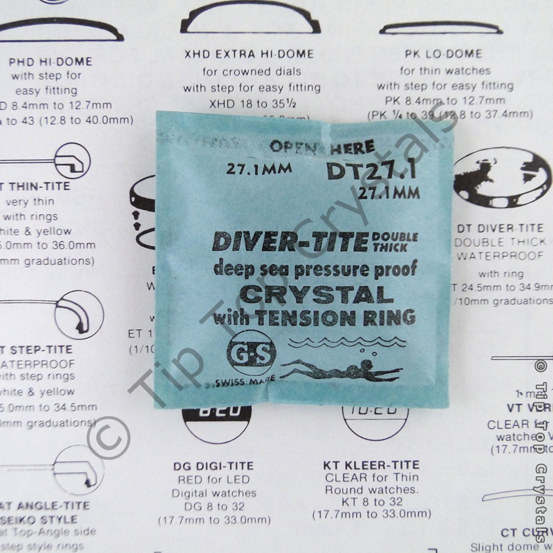 GS DT 27.1mm Watch Crystal - Click Image to Close