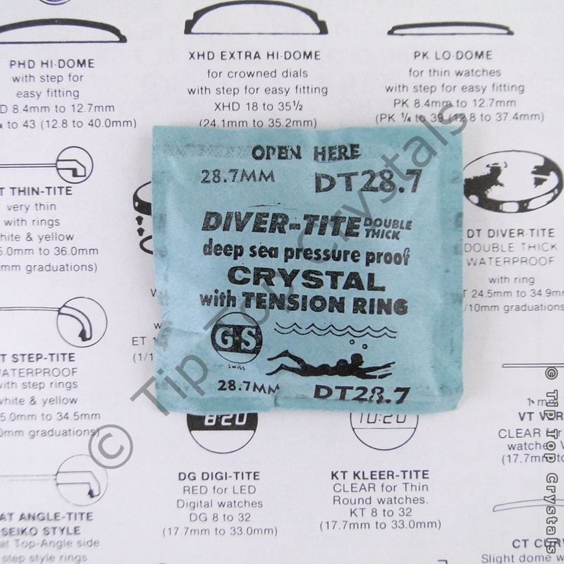 GS DT 28.7mm Watch Crystal - Click Image to Close