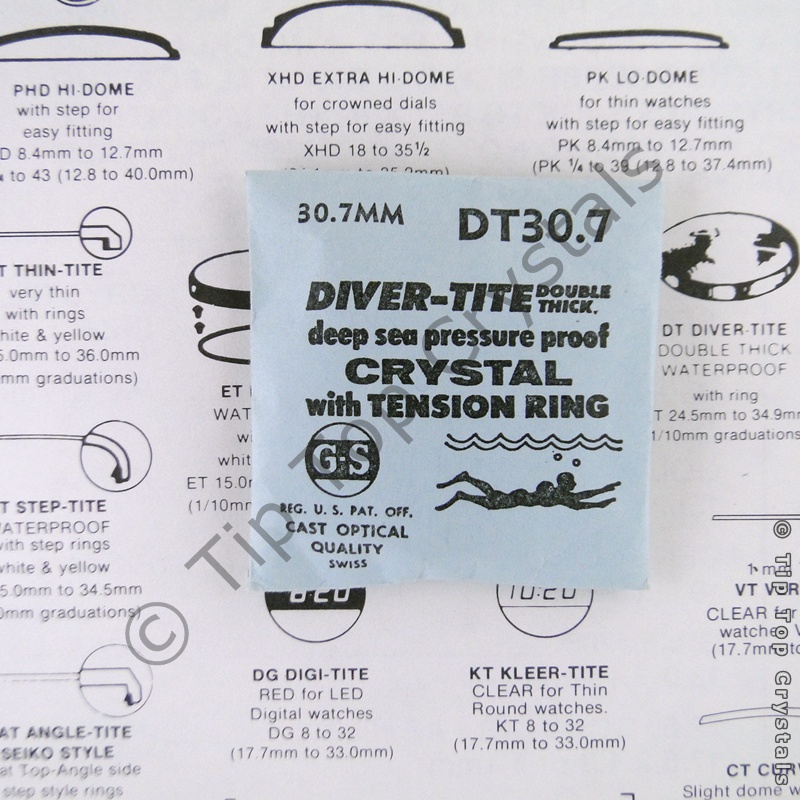 GS DT 30.7mm Watch Crystal - Click Image to Close