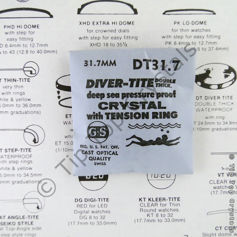 GS DT 31.7mm Watch Crystal - Click Image to Close
