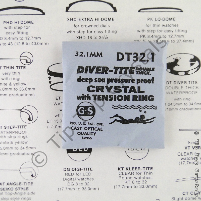 GS DT 32.1mm Watch Crystal - Click Image to Close