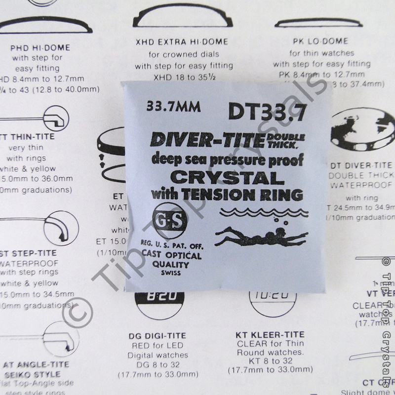 GS DT 33.7mm Watch Crystal - Click Image to Close