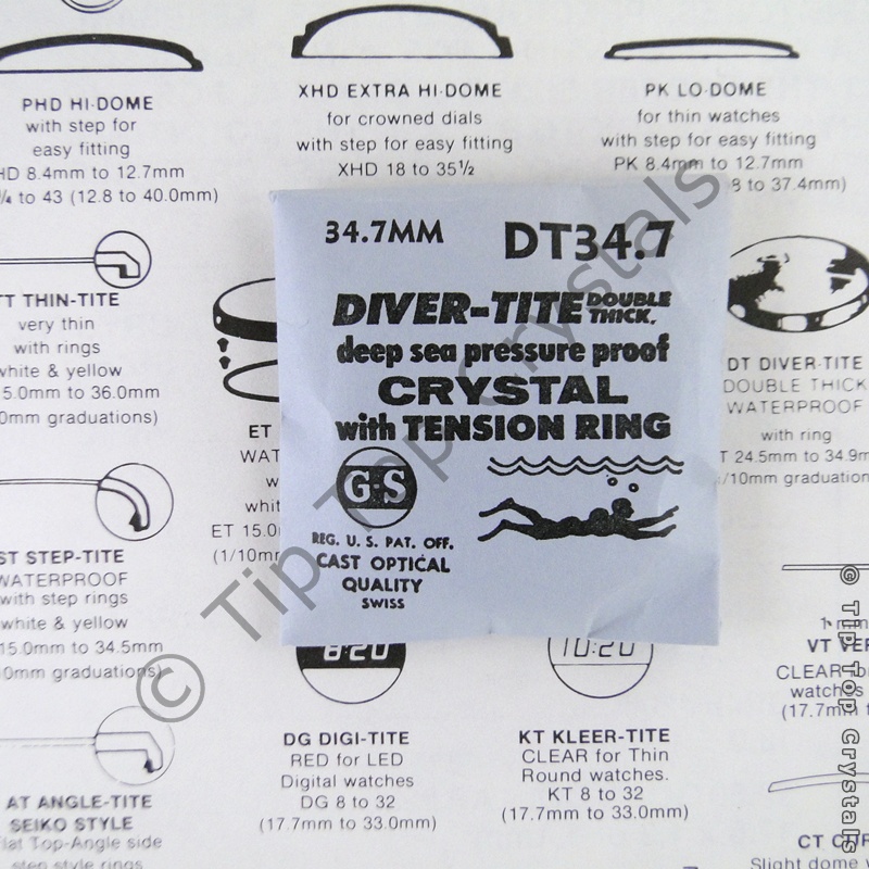 GS DT 34.7mm Watch Crystal - Click Image to Close