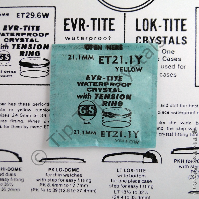GS ETY 21.1mm Watch Crystal - Click Image to Close