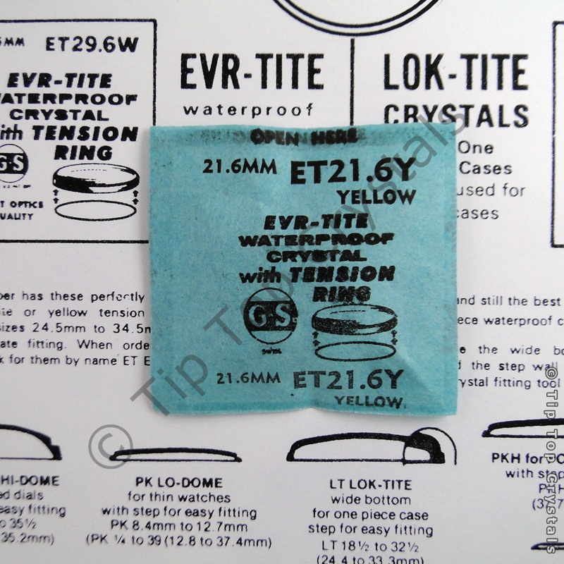 GS ETY 21.6mm Watch Crystal - Click Image to Close