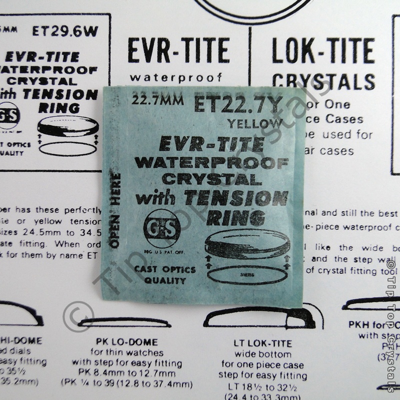 GS ETY 22.7mm Watch Crystal - Click Image to Close