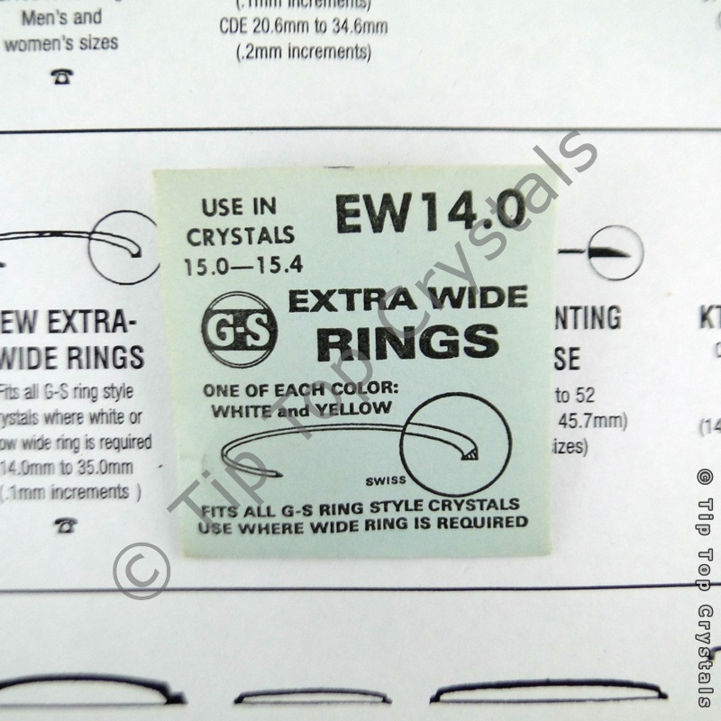 GS EW 14.0mm Extra-Wide Rings - Click Image to Close