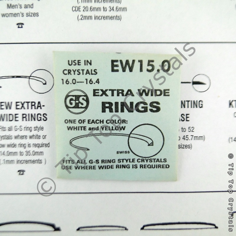GS EW 15.0mm Extra-Wide Rings - Click Image to Close