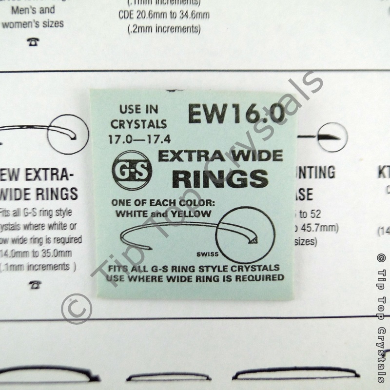 GS EW 16.0mm Extra-Wide Rings - Click Image to Close