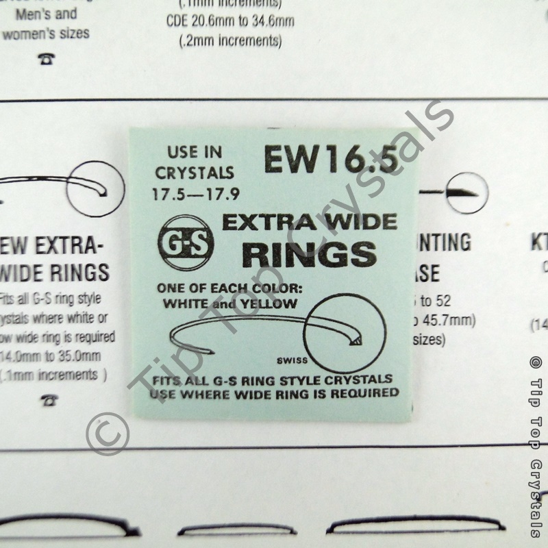 GS EW 16.5mm Extra-Wide Rings - Click Image to Close