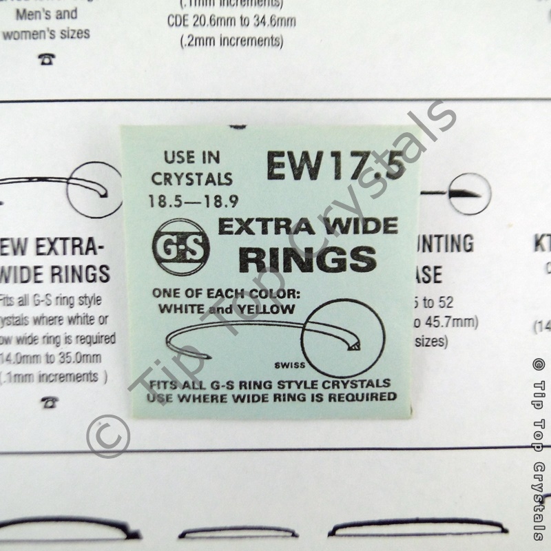 GS EW 17.5mm Extra-Wide Rings - Click Image to Close