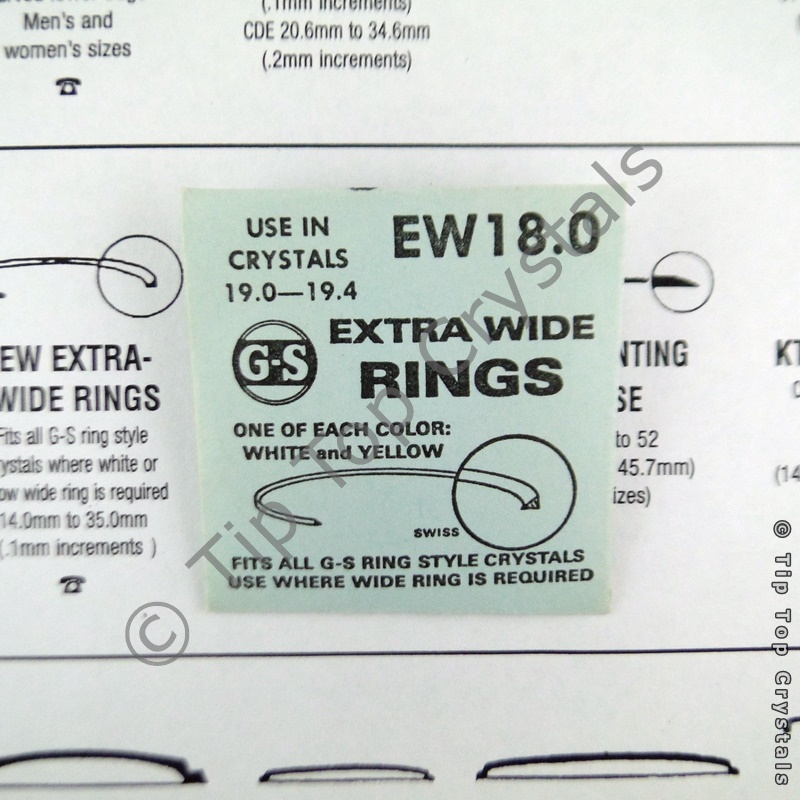 GS EW 18.0mm Extra-Wide Rings - Click Image to Close