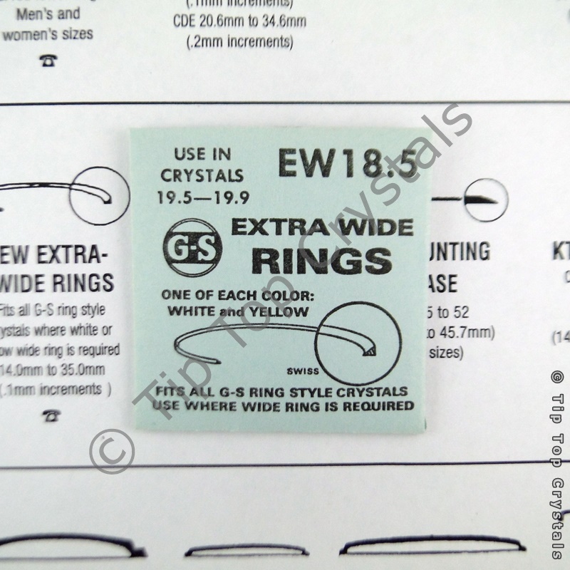 GS EW 18.5mm Extra-Wide Rings - Click Image to Close