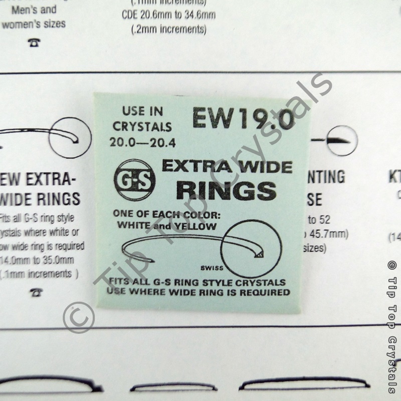 GS EW 19.0mm Extra-Wide Rings - Click Image to Close