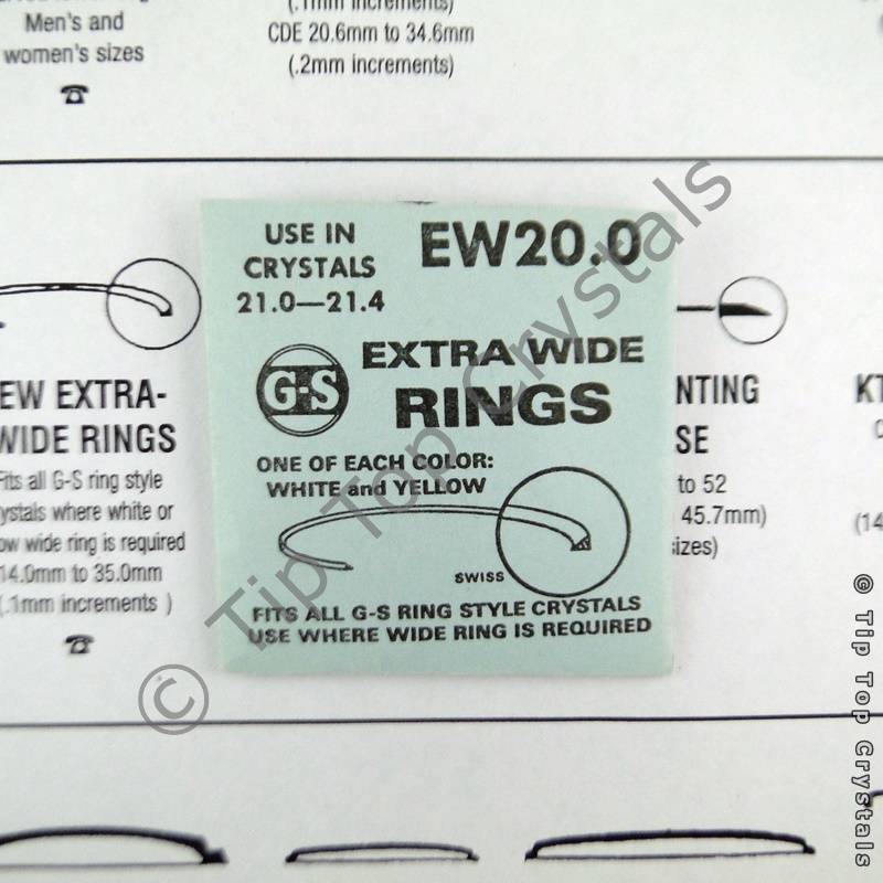 GS EW 20.0mm Extra-Wide Rings - Click Image to Close