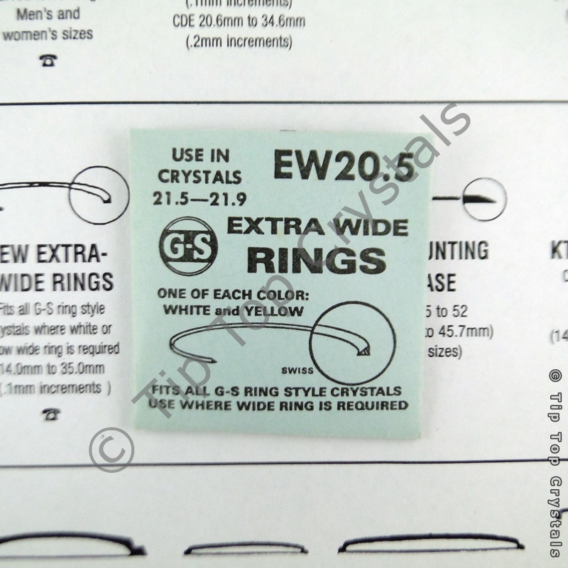 GS EW 20.5mm Extra-Wide Rings - Click Image to Close