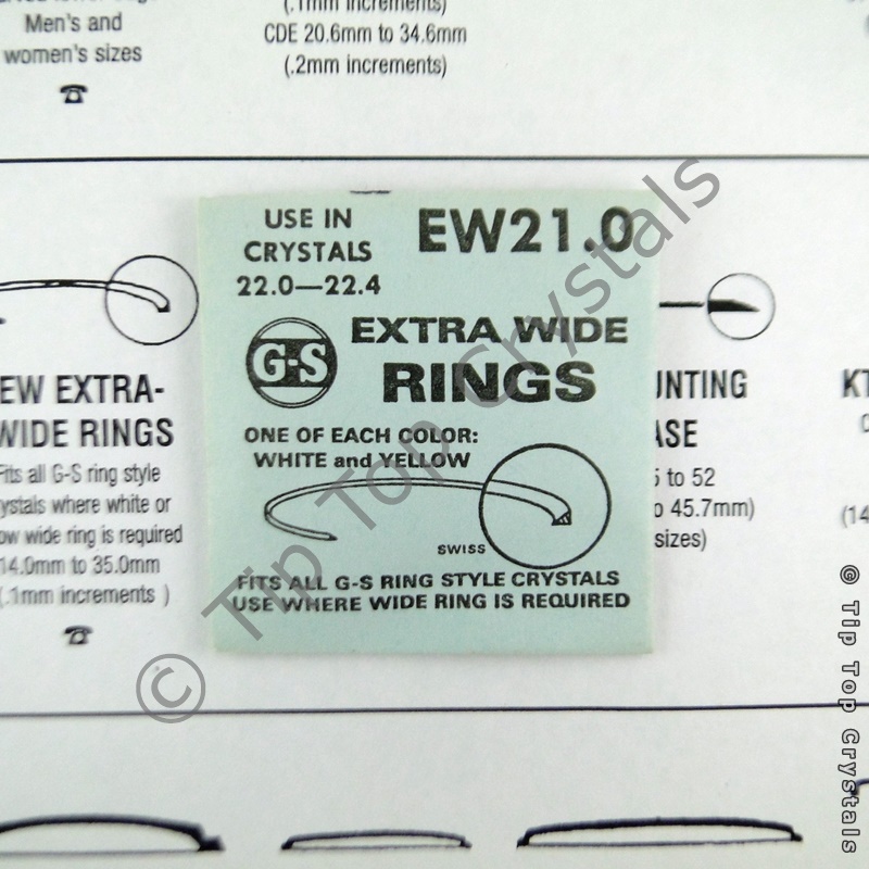 GS EW 21.0mm Extra-Wide Rings - Click Image to Close