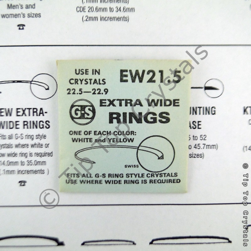 GS EW 21.5mm Extra-Wide Rings - Click Image to Close