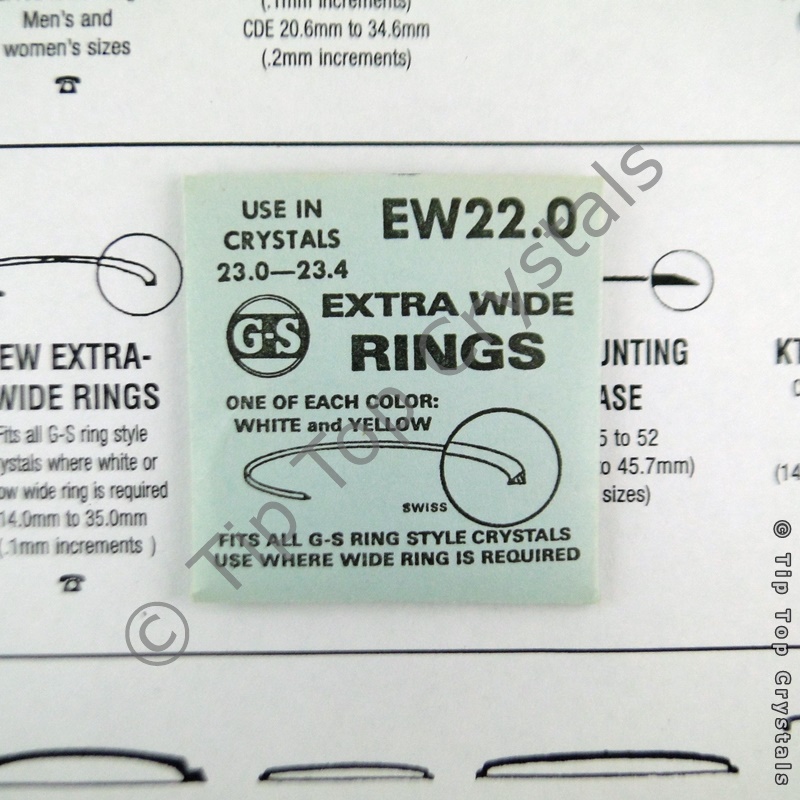 GS EW 22.0mm Extra-Wide Rings - Click Image to Close