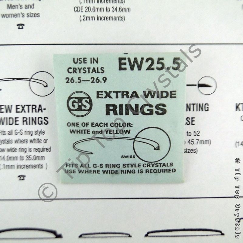 GS EW 25.5mm Extra-Wide Rings - Click Image to Close