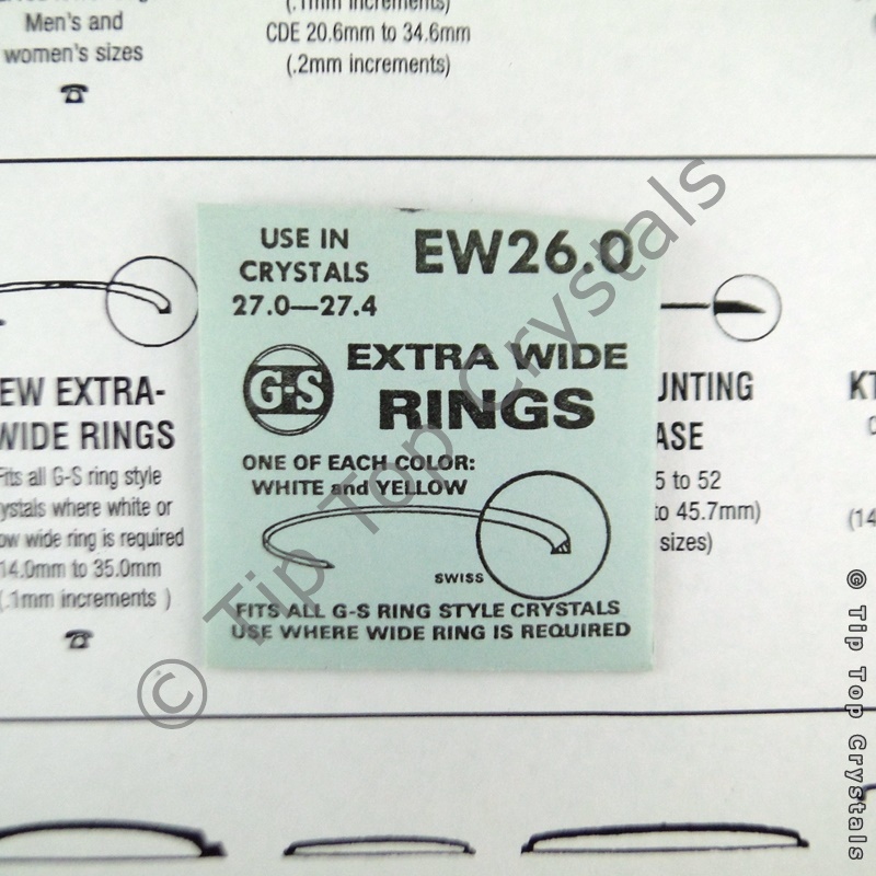 GS EW 26.0mm Extra-Wide Rings - Click Image to Close