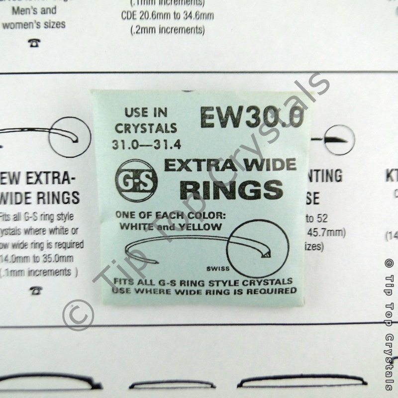 GS EW 30.0mm Extra-Wide Rings - Click Image to Close