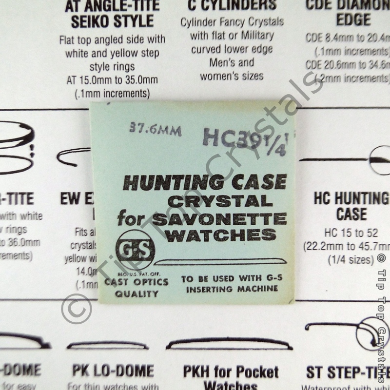 GS HC 39-1/4 Watch Crystal - Click Image to Close