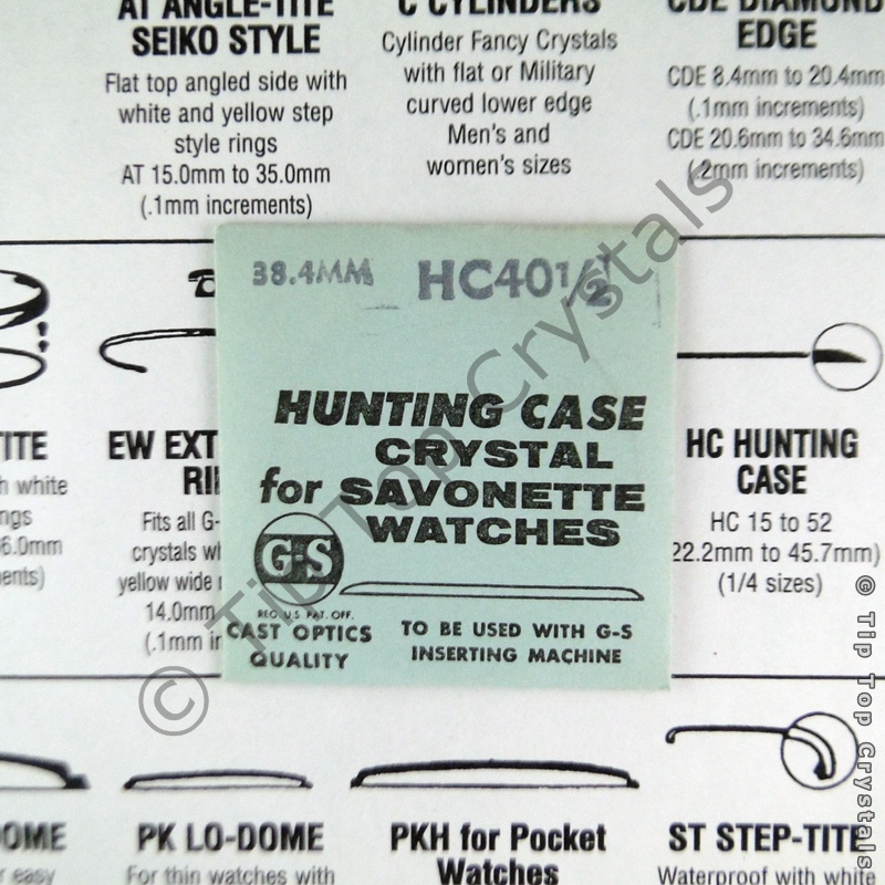 GS HC 40-1/2 Watch Crystal - Click Image to Close