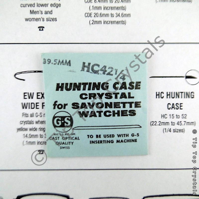 GS HC 42-1/4 Watch Crystal - Click Image to Close
