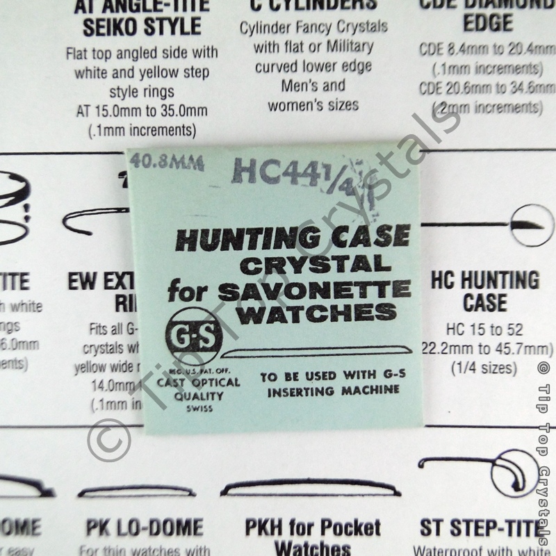 GS HC 44-1/4 Watch Crystal - Click Image to Close