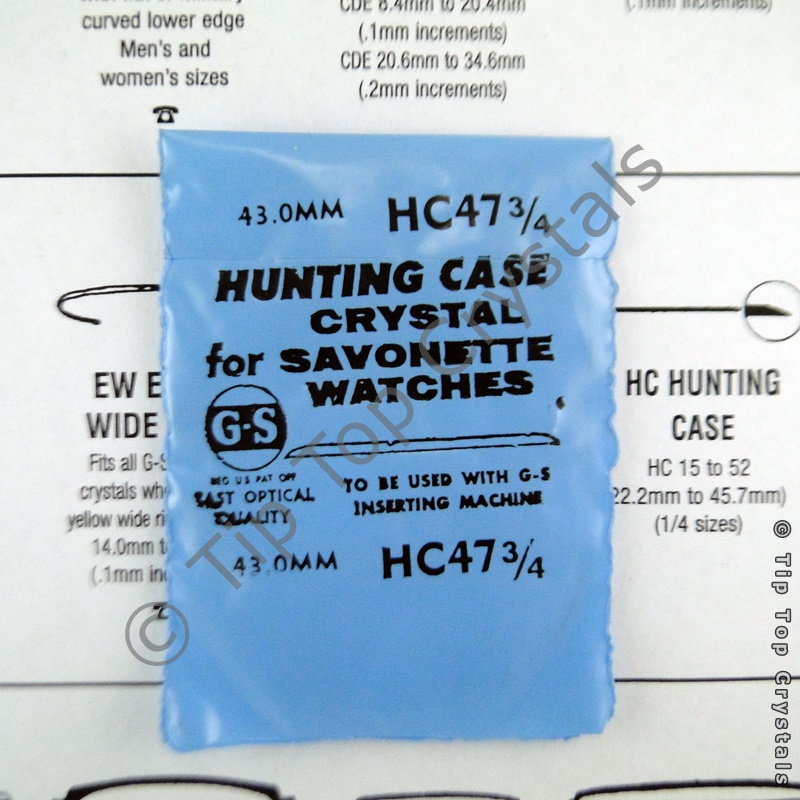 GS HC 47-3/4 Watch Crystal - Click Image to Close