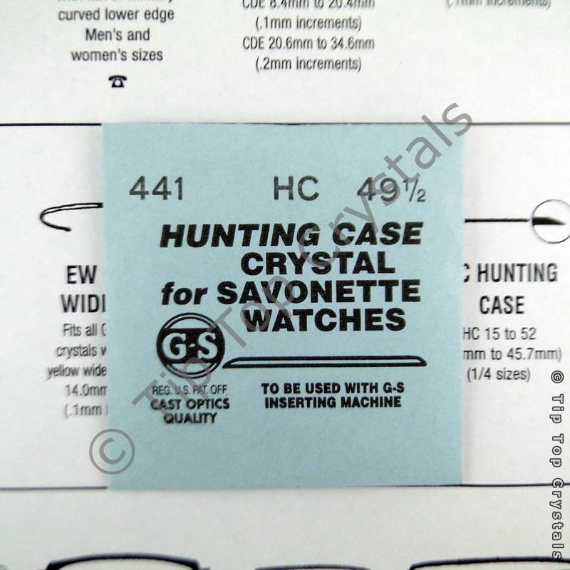 GS HC 49-1/2 Watch Crystal - Click Image to Close
