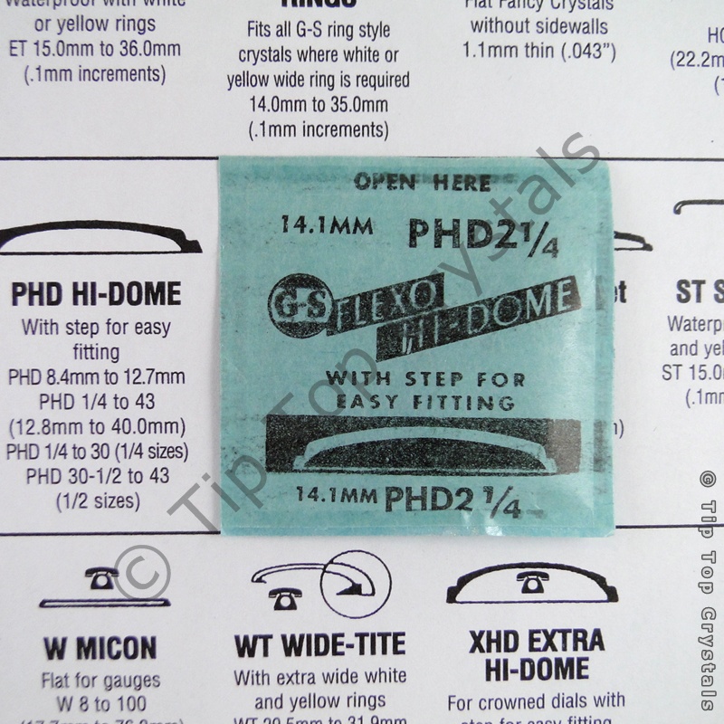 GS PHD 2-1/4 Watch Crystal - Click Image to Close