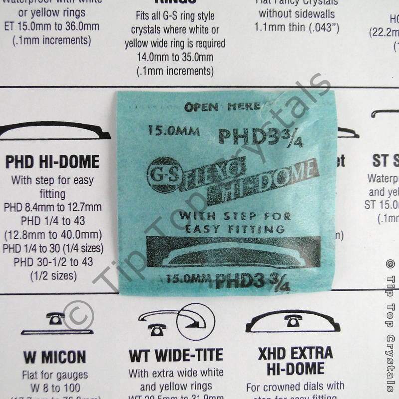 GS PHD 3-3/4 Watch Crystal - Click Image to Close