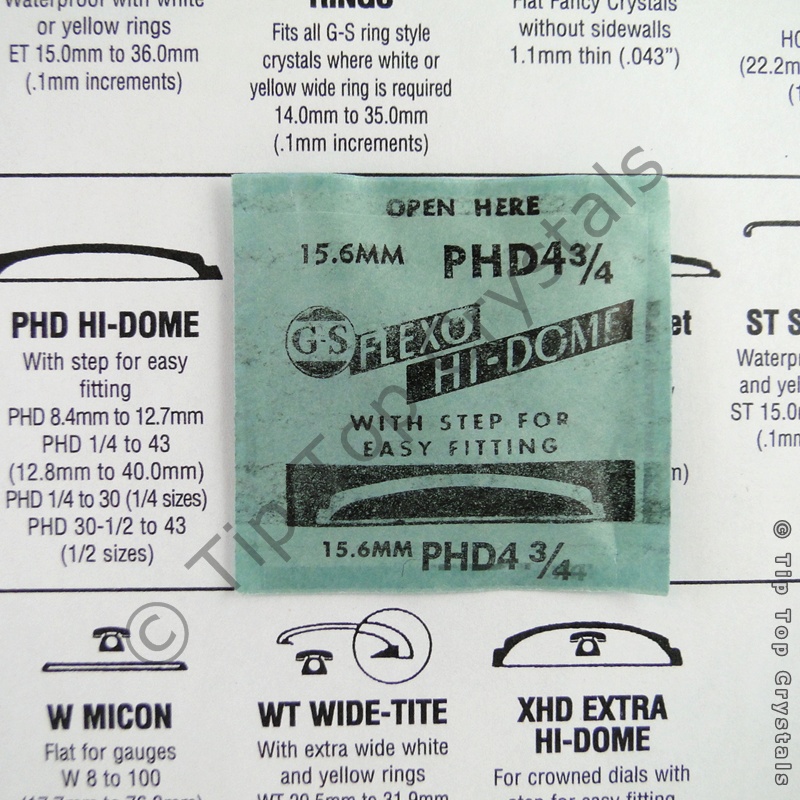 GS PHD 4-3/4 Watch Crystal - Click Image to Close