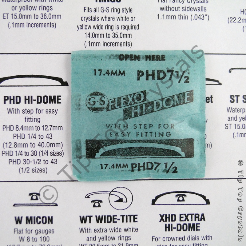 GS PHD 7-1/2 Watch Crystal - Click Image to Close