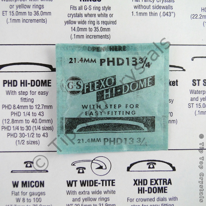 GS PHD 13-3/4 Watch Crystal - Click Image to Close