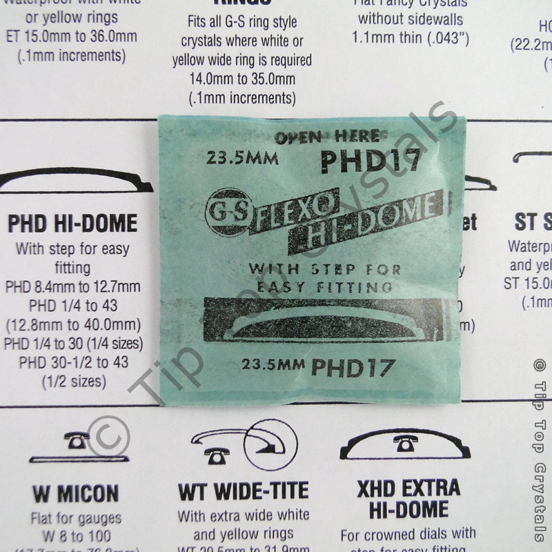 GS PHD 17 Watch Crystal - Click Image to Close