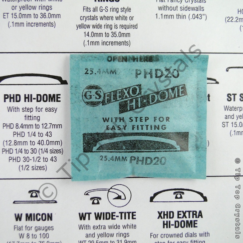 GS PHD 20 Watch Crystal - Click Image to Close