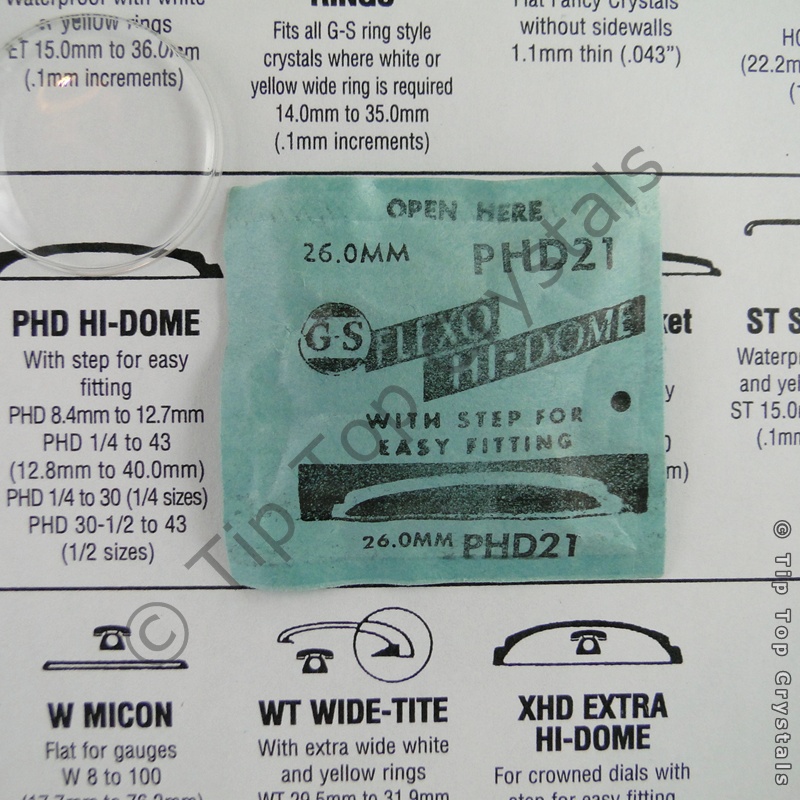 GS PHD 21 Watch Crystal - Click Image to Close